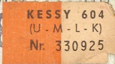 Akkord Kessy 604 Typenschild